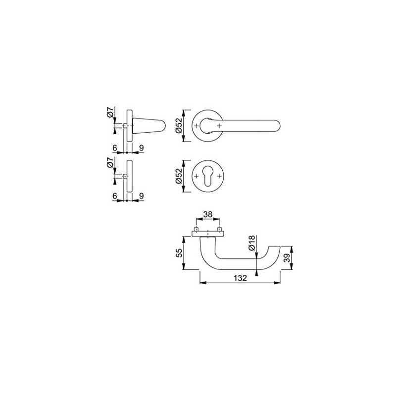 Format 4012789226263 – Garnitur rosette138l/42KV/42kvsgrt-r/L F1 8 PZ