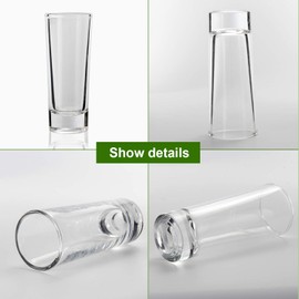 Shot Glasses, YULEER 2oz Clear Heavy Base Shot Glasses Set, Shot Glass for Spirits & Liquors