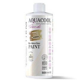 MAC paint - All In One Chalk paint, Furniture, Cabinet, Countertop, Tile Paint, no primer or sanding needed. Matte Finish. 16.9 Fl Oz (RAL 9001 Cream)