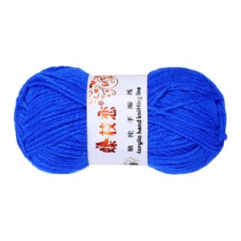 sourcing map 1PCS Crocheting Yarn,Blue 4 Ply Acrylic Yarn 50g Sport Weight Yarns Bulk Soft and Fluffy Yarns for Knitting DIY Crochet Handicraft Blankets Gift,98 Yards