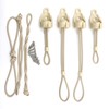 Roller Shade Tie Downs Curtains Tie Back with Holder Receivers