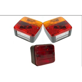 ASC Maypole Trailer Lamp 4 Multi Function Tail Lamp x2 with Fog Lamp Set - MP17 MP22