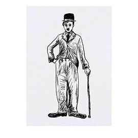 Azeeda Large 'Charlie Chaplin' Temporary Tattoos (TO00020591)