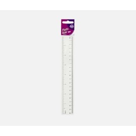 20cm Plastic Clear Ruler School 12Inch Stationery Office