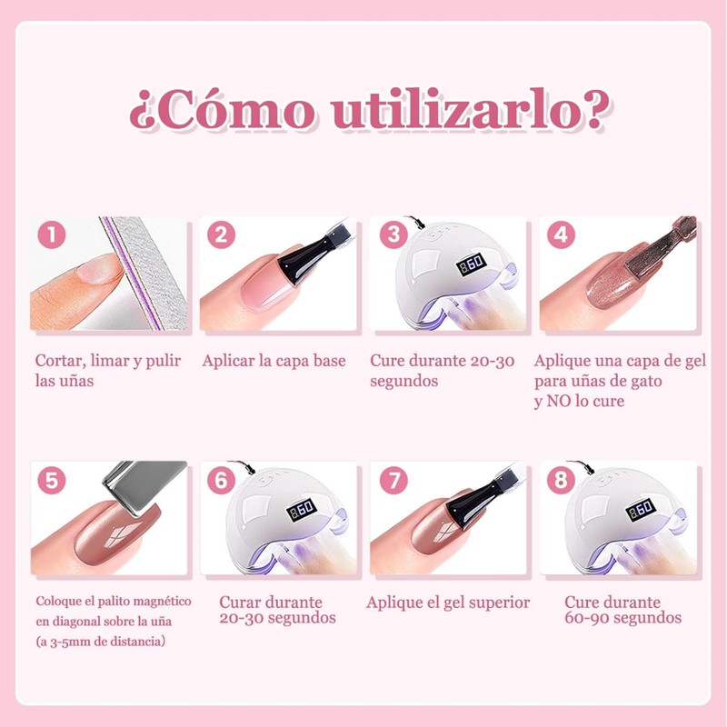 CHERIMOYA Kit de 6 Esmalte de Uñas de Gel Ojos