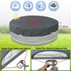 Bitubi 9-10 Ft Steel Round Stock Tank Pool Cover,Upgraded with