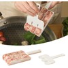 White Creative Kitchen Triple Meatball Maker, Meat Ball Scoop with