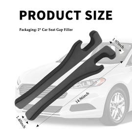 New Car Seat Gap Filler 2 Pack,Flexible Seat Gap Filler Strip to Avoid Dropping Items,Universal in Between Car Seats Catcher/Console Catcher for Cars Accessories Interior