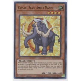 Crystal Beast Amber Mammoth - BLCR-EN051 - Ultra Rare - 1st Edition