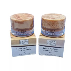 Laura Geller Baked Radiance Cream Concealer TAN 0.21oz (2 Pack)