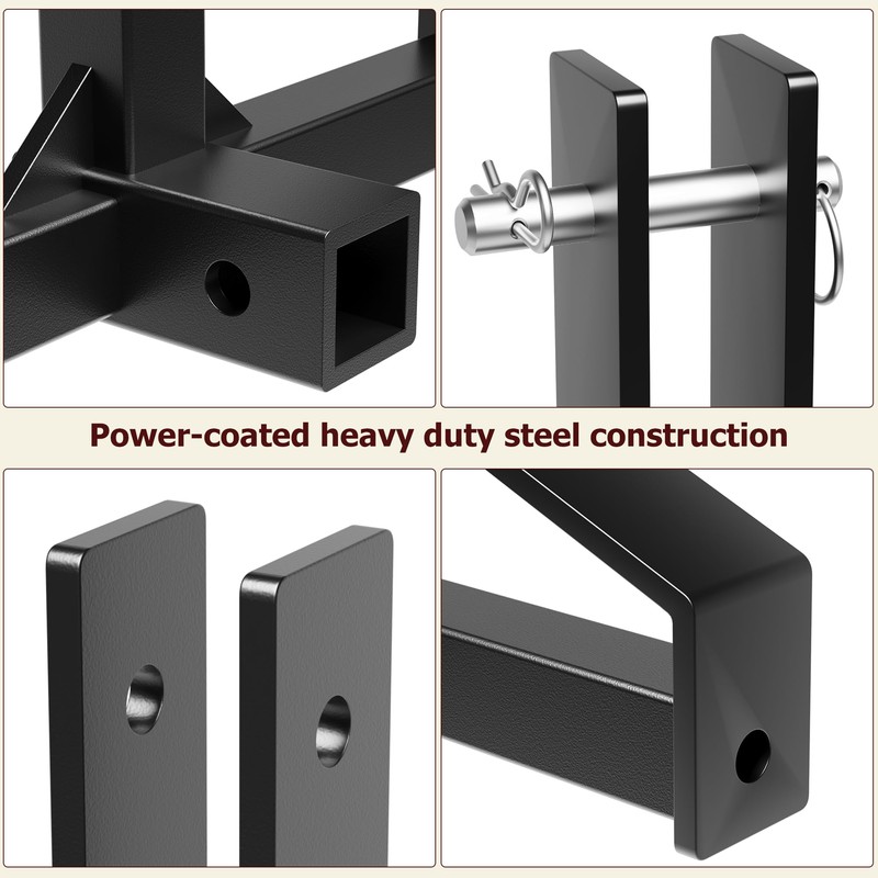 Heavy Duty 3 Point Quick Hitch 2" Receiver, Compatible with
