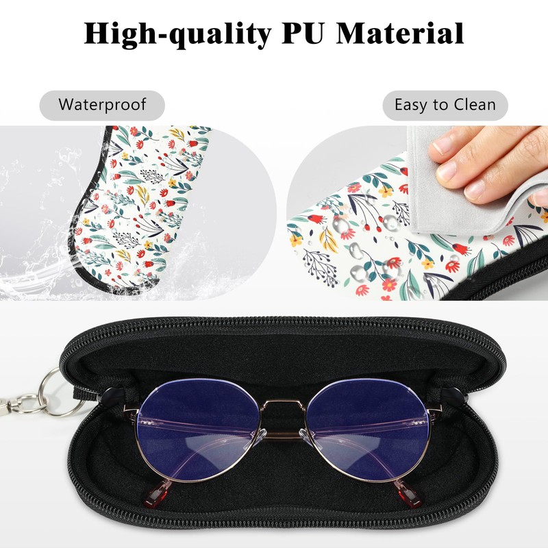 MoKo Glasses Case - [Ultra Lightweight] Woven Sunglasses Bag with