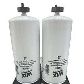 P&F Fuel Water Separator Filter 33406 WIX (Pack of 2) Replace FS1000 BF1259