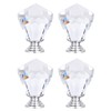 tooloflife 4Pcs Crystal Glass Door Knob, Drawer Door Handle Cupboard