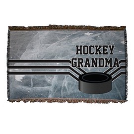 VictoryStore Blanket - Hockey Grandma Woven Blanket, Polyester, 35x54 Inches