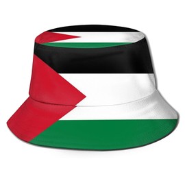 Palestine Flag Bucket Hat Summer Foldable Hat Fisherman Cap Travel Beach Sun Cap for Girls Teens