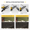 Rergy 10 Pack 10 Inch Brushed Nickel and Gold Cabinet