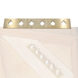 Cheerock Acoustic Guitar Bridge Pins Slot Aluminum Alloy Repair Plate, Acoustic Guitar Bridge Pin Fixing Repair Plate, Guitar Replacement Parts for Old Bridges