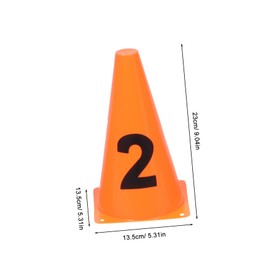 HONMEET 1 Set Agility Training Cones Soccer Cones for Sports Drills Skating Durable Windproof Markers for Football Basketball Outdoor Activities