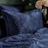 Paoletti Palmeria Oxford Pillowcase, Navy, 50 x 75 cm