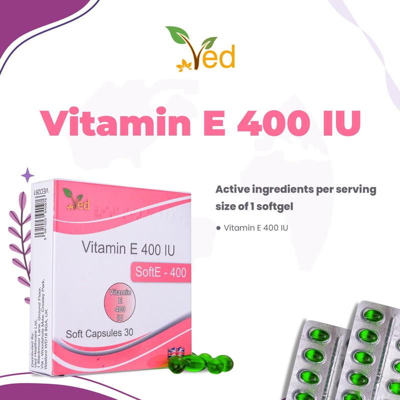 VED Vitamin-E 400 IE SOFTGEL-Kapsel (15X2)