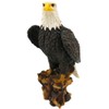 DWK American Pride Patriotic Perching American Bald Eagle Tabletop Sculpture Figurine Animal Decoration for Shelves, Desks, Tabletops, and Mantels