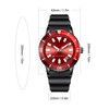 Rotating Bezel Watch Luminescent Automatic Date Analog Display Calendar Waterproof