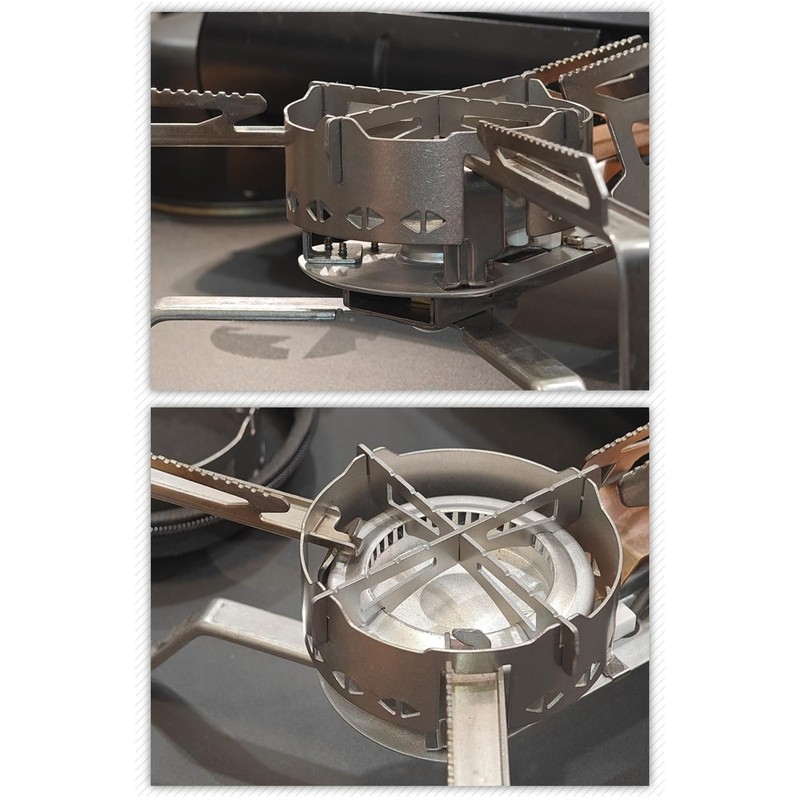 Titanium Camp Stove Windscreen With Anti-slip Cross Bracket for GS-600