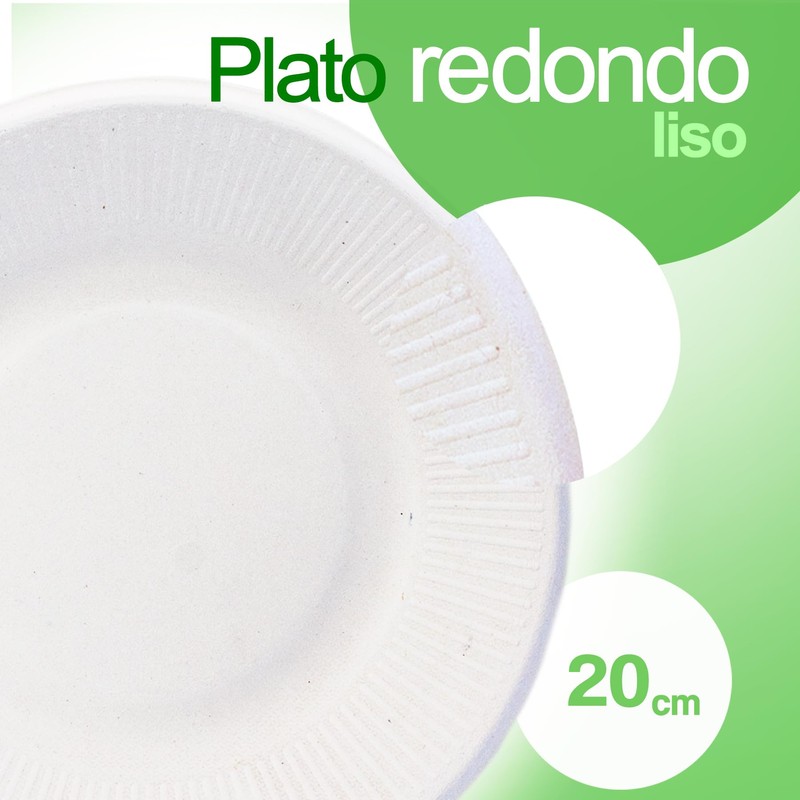 EXNIMA - Disposable Biodegradable Plates - Disposable Sugar Cane Paper