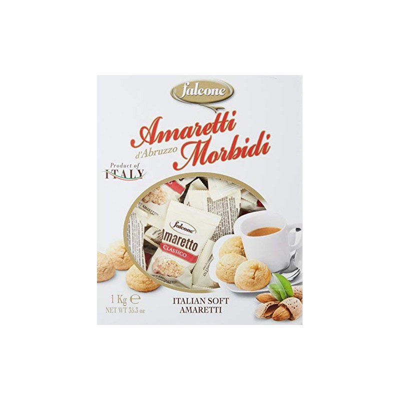 Falcone Cookies (Amaretti Soft 2.2 lb Box) (Pack of 1)
