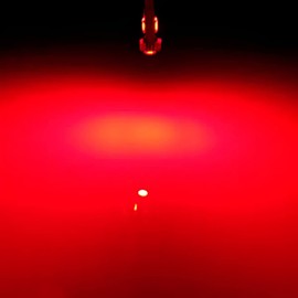 AUXLIGHT Brilliant Red T5 37 74 2721 PC74 PC37 LED Bulb, 3030 Chips Super Bright 12 Volt Replacements, Interior Dome Map Dashboard Indicator Instrument Panel Gauge Cluster Lamp Lights (Pack of 10)