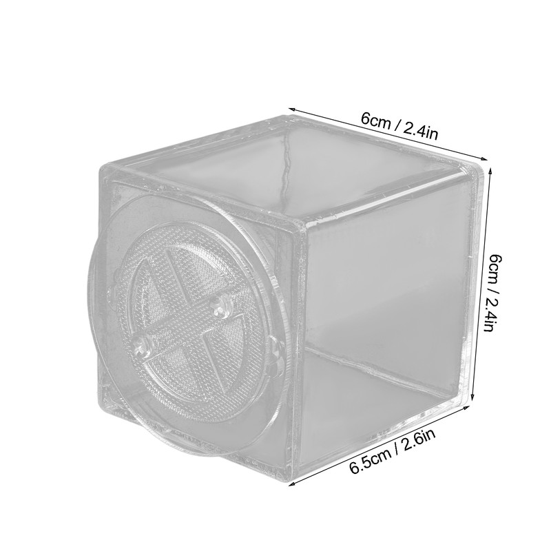 Square Insect Breeding Box Cricket Spider Reptile Insect Square Acrylic