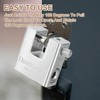 PATIKIL High Security Padlock, 2Pcs 2.8 Inch Steel D-Shaped Heavy