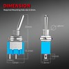 KILIGEN 12pcs SPST 6A/125VAC, 3A/250VAC Mini Toggle Switch Miniature On/Off