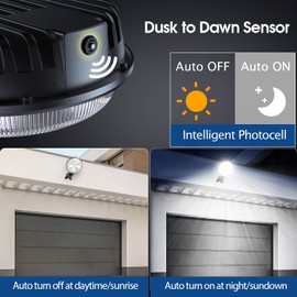 StarMoitic 4 Pack 150W LED Barn Light, 20000LM Dusk to Dawn Sensor Security Light with 150° Adjustable Angle Photocell, IP66 Waterproof 6500K Daylight Outdoor Lighting for Farmhouse/Yard/Street