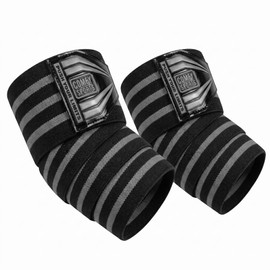Comfy Elbow Wraps for Weightlifting – Heavy Duty Adjustable Elbow Support Straps for Gym, Bodybuilding, Cross Training, Powerlifting – Workout Brace Protector