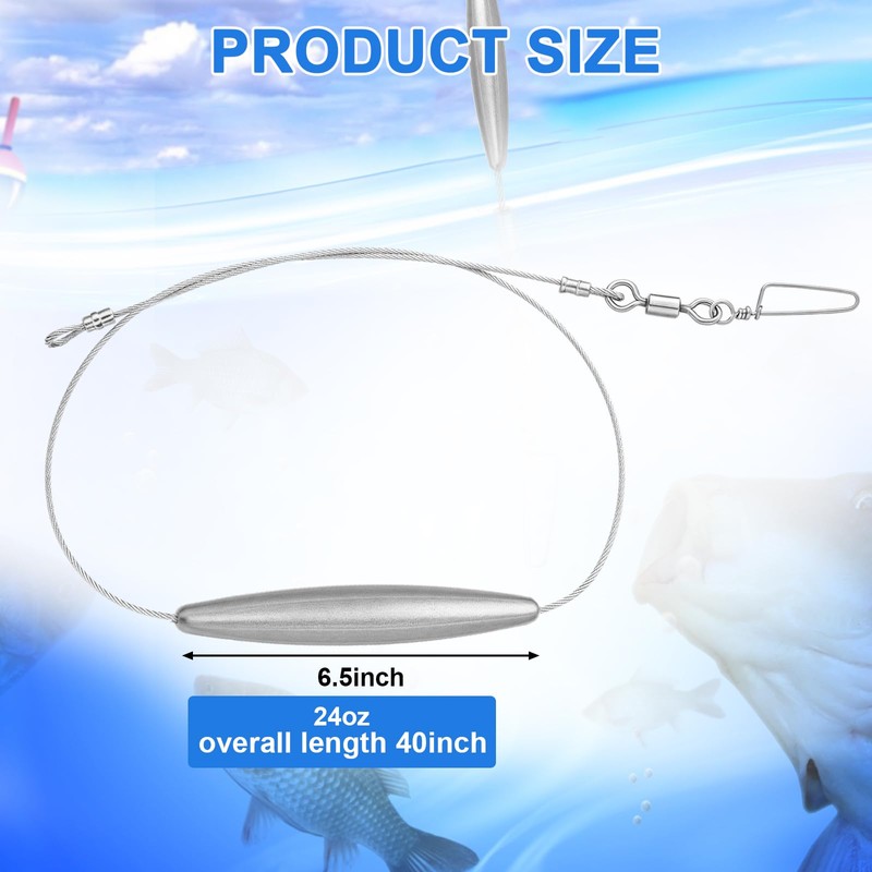 Soulchen Lures Trolling Weight Inline Trolling Weight for Saltwater Fishing