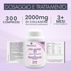 Collagene Idrolizzato 2000mg e Acido Ialuronico, 300 Compresse, Integratore Collagene,