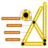 DXIA Angleizer Template Tool, Angleizer Measuring Ruler Multi-Angle, DIY Tools,