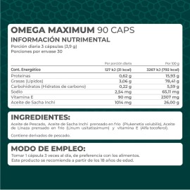 Omega Maximum Pronat 90 cápsulas con Omega 3 6 y 9 En Frasco Sin Sabor
