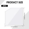 6 Pcs Planner Adhesive Pockets Clear Corner Pockets Sticky Pockets