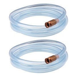 Watflow Gas Siphon Hose Pump, Shaker Siphon 10FT Tube Hose, Self Priming Syphon Hose 10 Feet -1/2" Value, for Gas/Fuel/Water Transfer,Use for Cars, Boats, Mowers (2PACK)