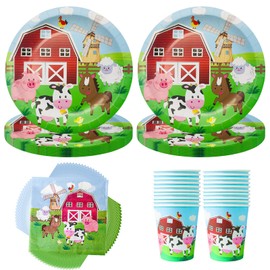 Party Tableware Children's Birthday Farm