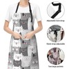 Stymora Adjustable Cooking Aprons for Women With Pockets, Cute Cat