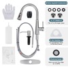 WOWOW Kitchen Faucet with Sprayer,Brushed Nickel Single Handle High Arc