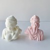 Goddess of Justice Candle Mold, Roman Blindfold Lady Bust Silicone
