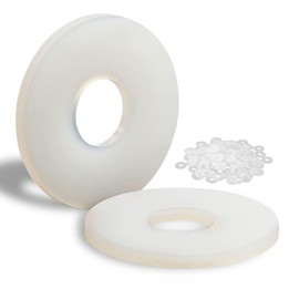 Mbsomnus Pack of 100 Plastic Washers M4-12 mm Nylon Washers Body Washers Plastic Washers for Machines Electrical Appliances Plumbers M3 M4 M6 M8 M10 M20