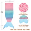 Catalonia Classy Mermaid Tail Blanket, Soft Warm Plush Fleece Sleeping