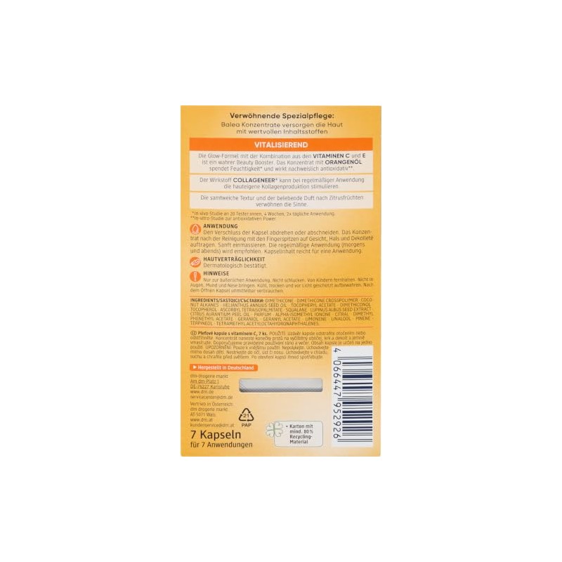 Concentrate vitamin C, 7 pieces - DM Germany brand -