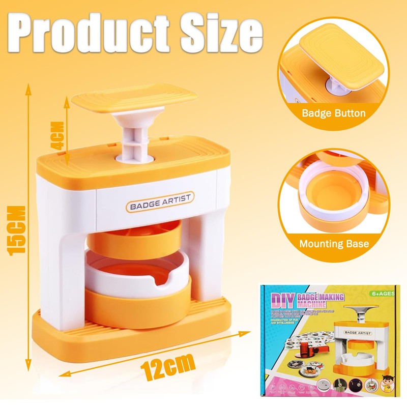 Button Maker Badge Machine 55 mm (2.16 Inches) Press the